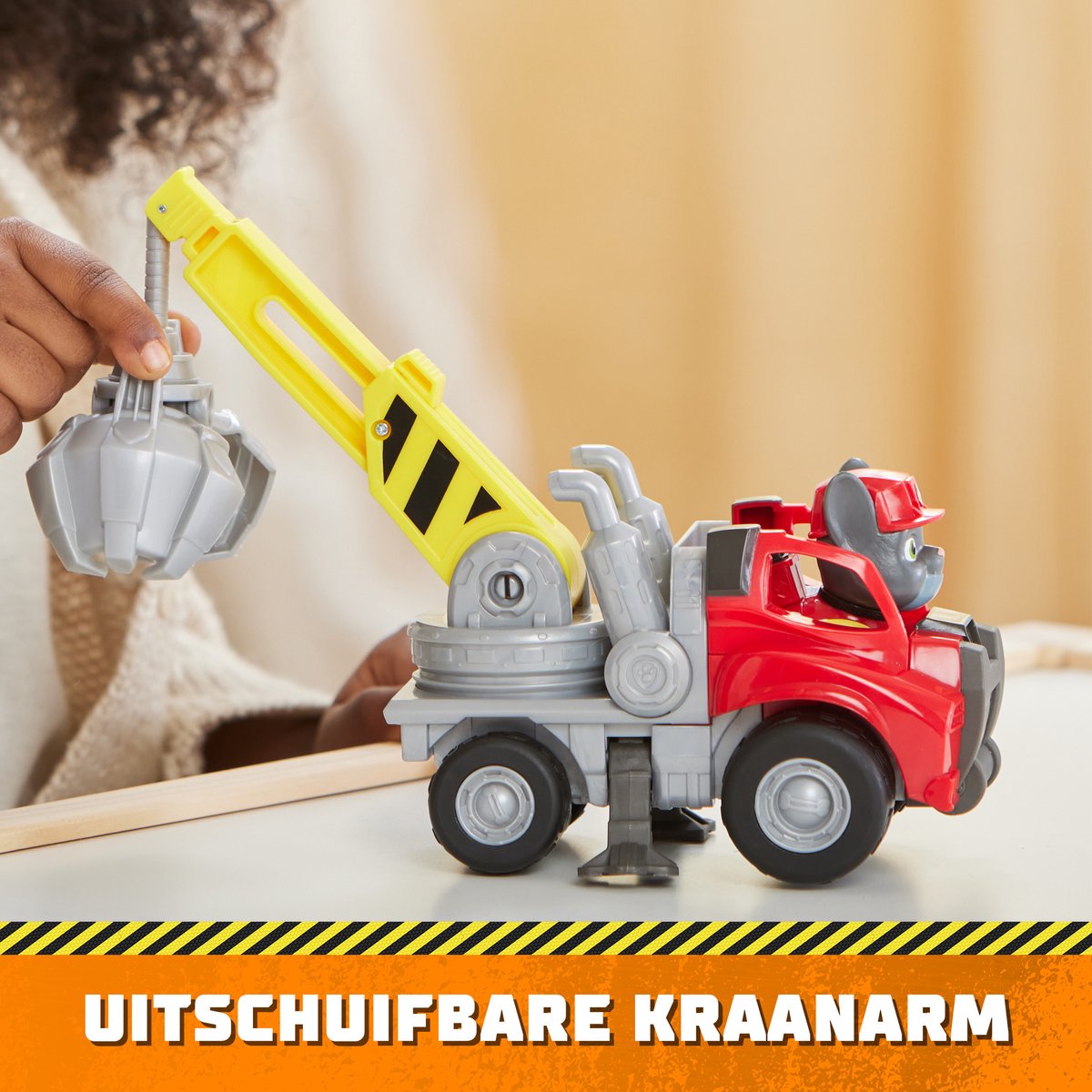 Rubble & Crew - Charger’s Kraanwagen met speelfiguur en beweegbare onderdelen - PAW Patrol speelgoed — afbeelding 2