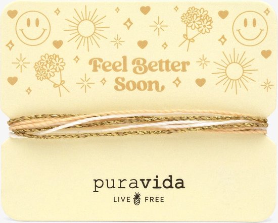 Pura Vida - Feel Better Soon- Armband - Geschenkkaart