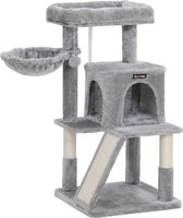 Rootz Cat Scratching Post - Cat Tower - Kitty Condo - Sisal Scratcher - Pluche platforms - Cosy Cave - 48cm x 48cm x 96cm