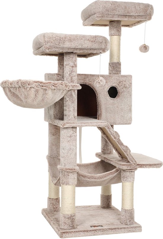 RHRQuality Krabpaal Voor Grote Katten - Kilimandjaro de Luxe Plus - 195 cm Hoog - Met