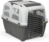 Skudo 4 Iata Transportkennel - Maat 4 - Grijs/Zwart - Voor Katten en Kleine Honden