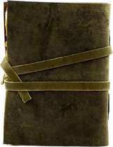 Vintage Bruin Lederen Journal - Reisdagboek Schets Schrijven Dagboek Schetsboek Boek der Schaduwen - Handgemaakt Deckle Edge Papier - 5 x 7 inch - Mannen Vrouwen