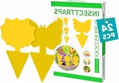 Gele bordjes gele stickers - Insertable vliegenvanger - Milieuvriendelijk - 20 stuks