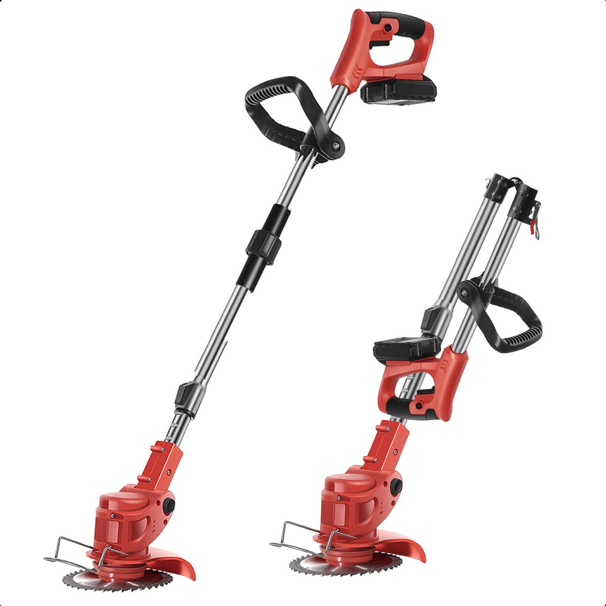 Bol.com TGT500W-Premium - Grastrimmer - Bosmaaier - Grasmaaier - Op Wielen - Draadloos Met 2x Accu aanbieding