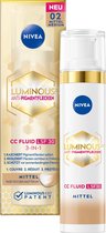 NIVEA - LUMINOUS630 - Anti-Pigment Vlekken - CC Fluid - Gezichtsverzorging Alle huidtypen - SPF 30 - 40 ml - 2 Medium