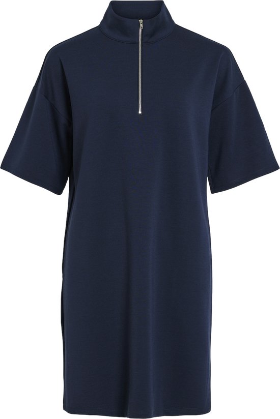 Vila Jurk Visiffi High Neck 2/4 Dress/pb 14097512 Navy Blazer Dames Maat - XL