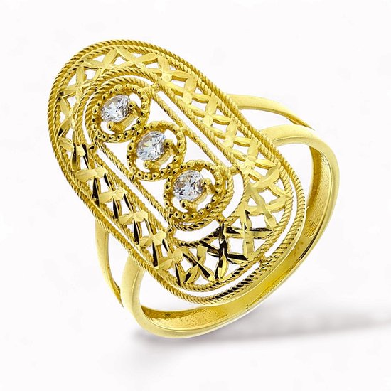 Bague femme fantaisie or 18 carats