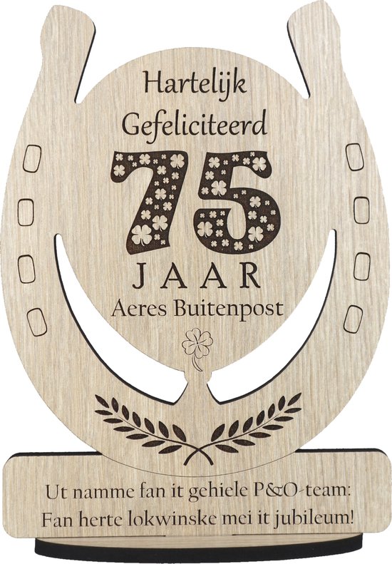 Ballon Leeftijd - hartelijk gefeliciteerd - verjaardag- houten verjaardagskaart - kaart van hout … jaar - gepersonaliseerd - 17.5 x 25 cm