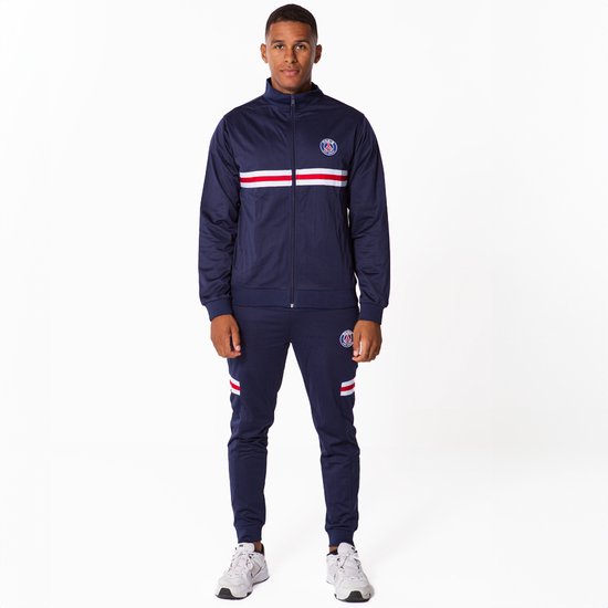 Paris Saint-Germain Trainingspak Heren - Maat M - PSG - Voetbakleding - Blauw - Polyester - Officiële Merchandise