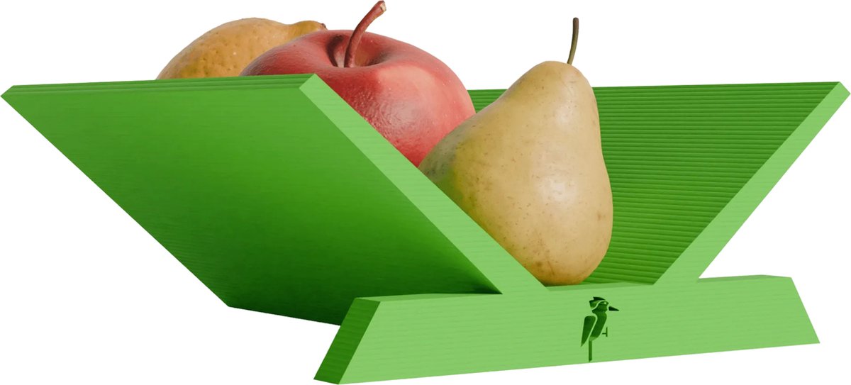 Fiastra® Merano - fruitschaal - groen - 35 cm