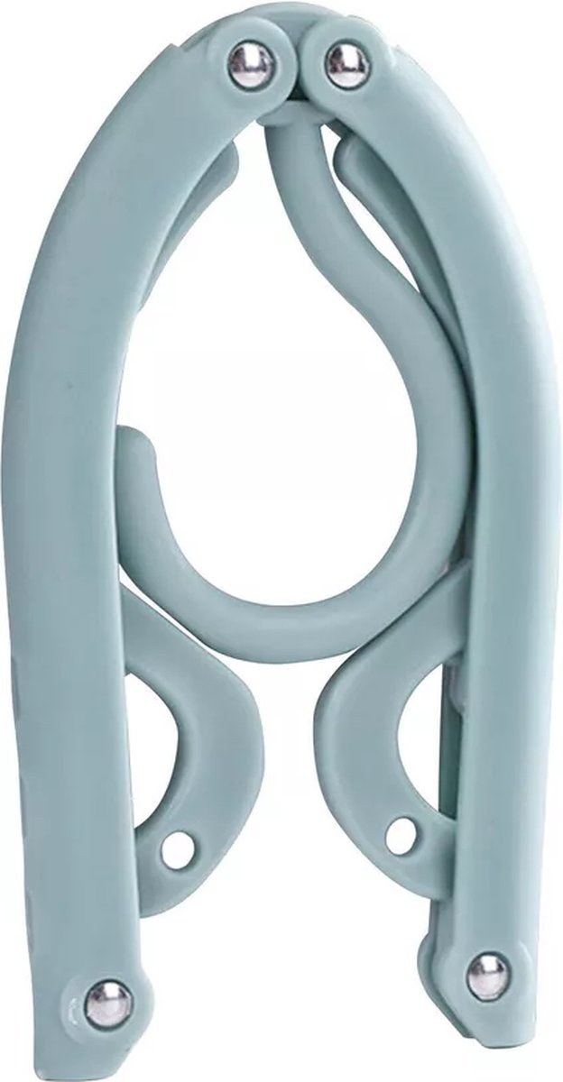 10 Stuks Reishangers - Opvouwbare Draagbare Kledinghangers - Blauw