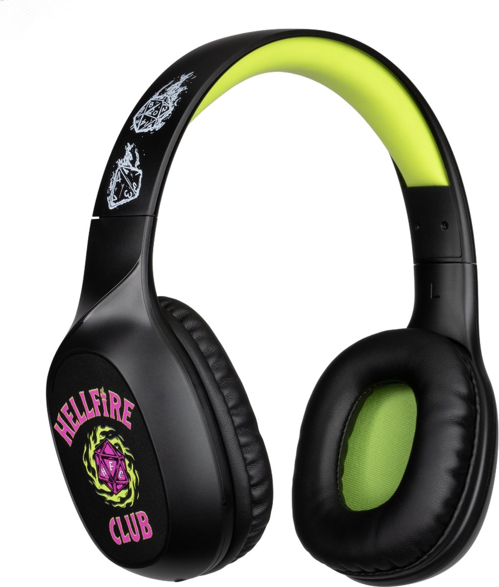 Stranger Things - draadloze over-ear koptelefoon - 30 uur speeltijd - microfoon - bluetooth 5.3 - verstelbaar