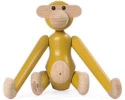 Kay Bojesen coloured monkey mini H9.5cm geel