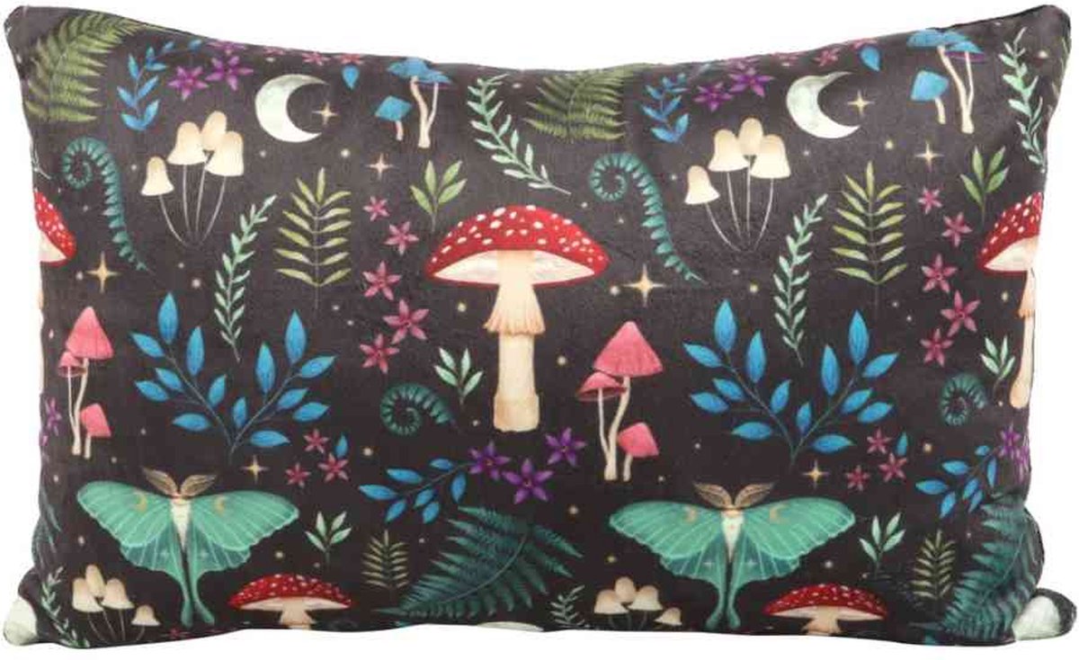 Something Different - 40cm Rectangular Dark Forest Print Kussen - Multicolours