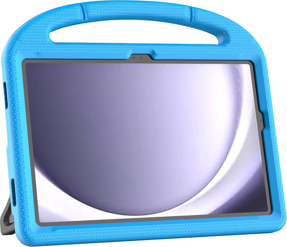 Tablet Kinderhoes geschikt voor Samsung Galaxy Tab A9+ PLUS hoes - A11+ PLUS kinderen – hoesje – beschermhoes – kindhoes - ingebouwde screenprotector | Blauw