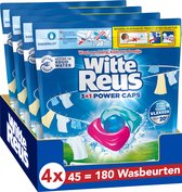 Witte Reus Wasmiddelcapsules 3+1 Power Caps Witte Was - 4 x 45 stuks - Voordeelverpakking
