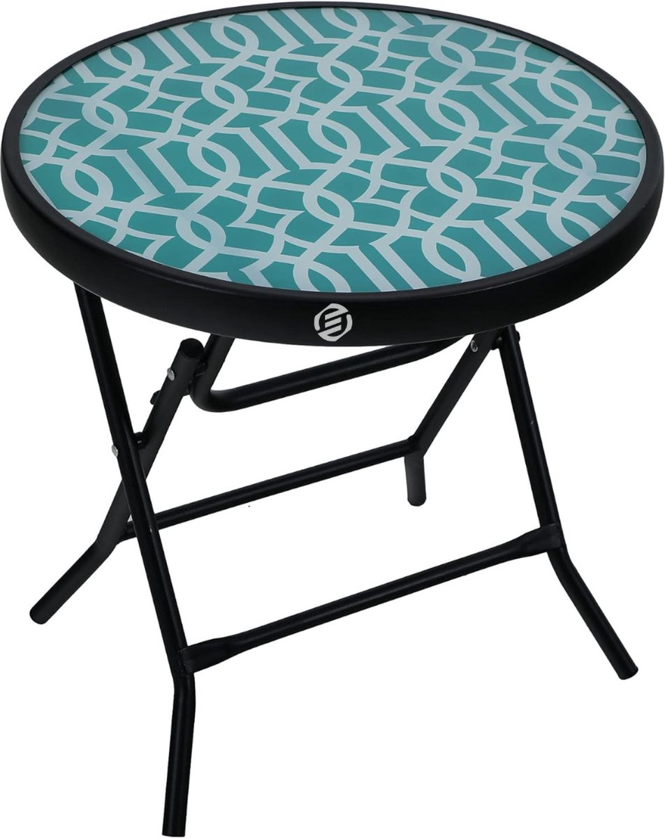 Equivera Bijzettafel Buiten - Bijzettafel Tuin - Salontafel Buiten - Salontafel Tuin - Koffietafel Buiten - Voor Binnen en Buiten - Must Have Voor Jouw Tuin!