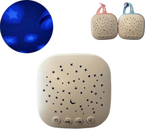 Luxevo White Noise Machine - 10 Melodieën - 3 Kleuren - White Noise - White Noise Baby - Hemelverlichting - Witte Ruis - Roze