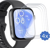 4x Geschikt voor Huawei Watch Fit 3 - Screenprotector - Beschermglas Folie