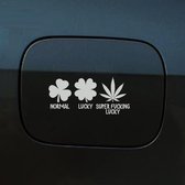 Autocollant pour pare-chocs - Normal Lucky Weed - 20x9,3 - Grijs clair