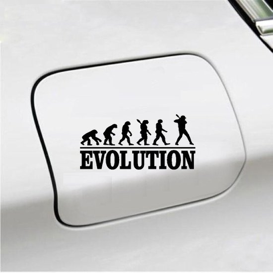 Autocollant pour pare-chocs - Evolution Baseball - 20x9,3 - Zwart