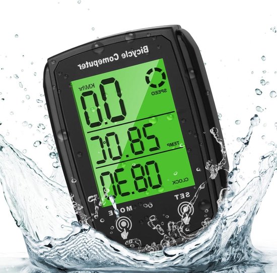 Fietscomputer Fietscomputer 19 Functies Touch Fiets Snelheidsmeter Waterdichte Fietscomputer Met Achtergrondverlichting