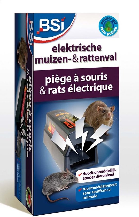 BSI - Elektrische Muizen- en Rattenval - Compact en veilig - Muizen- & Rattenbestrijding