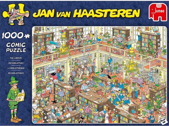 Jan van Haasteren - De Bibliotheek - 1000 stukjes puzzel - Legpuzzel