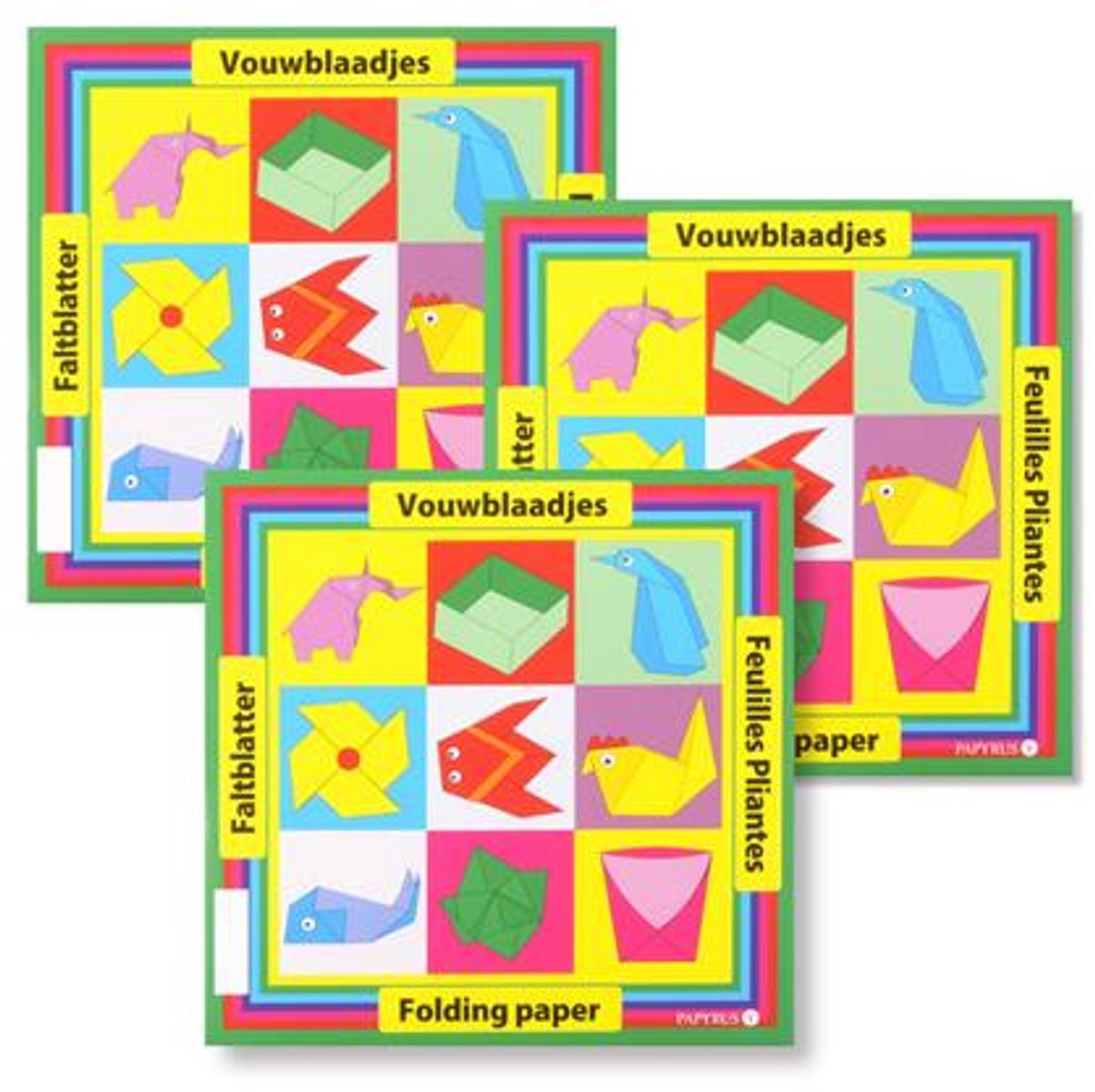 Vouwblaadjes 20x20cm (90 vel) - Meerdere Kleuren — afbeelding 3