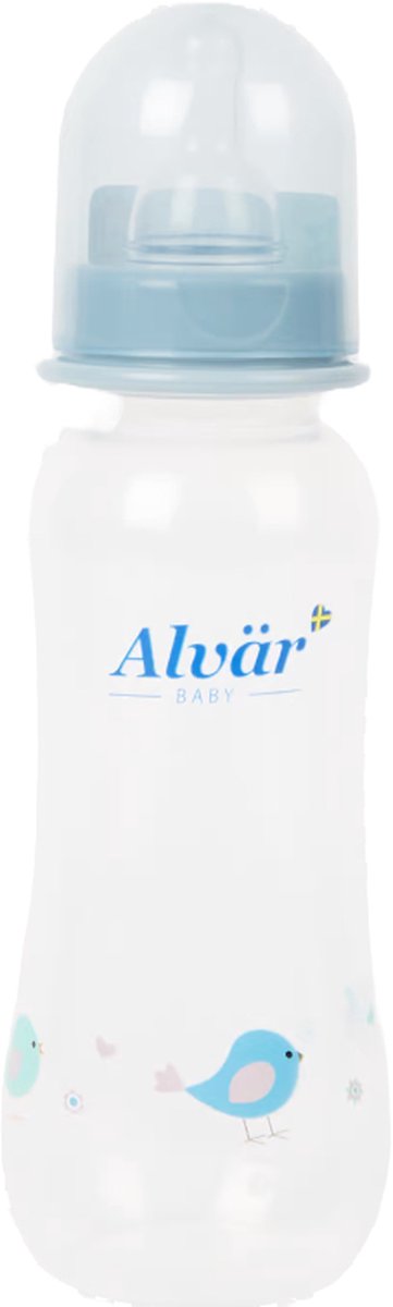 Goedkoopste Babyfles Blauw Transparant | Kunststof | 250 ml - Ø 6 x 19,5 cm | Drinkbeker voor kinderen | BPA vrij | Magnetronbestendig | Vaatwasserbestendig | Voor baby's vanaf 4 maanden
