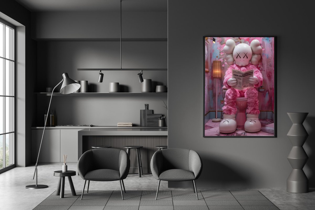 Poster op Hoge kwaliteit pvc - 40x50cm (zonder frame) - Wall street Art - Wanddecoratie -