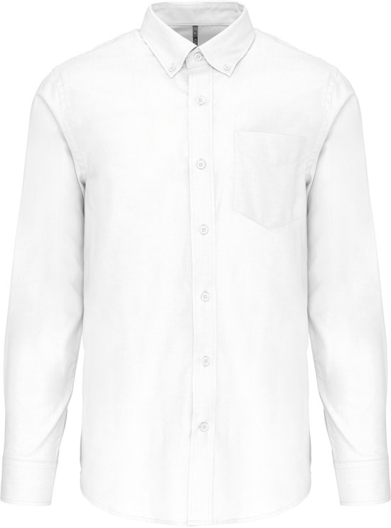 Chemise Oxford à manches longues pour homme Kariban K533 - White - 6XL