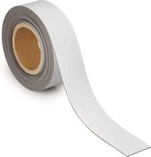 MAUL Bande magnétique - blanc - métal - inscriptible - 1 pièce - 10 m x 50 mm x 1 mm