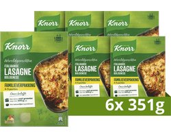 Knorr Wereldgerechten Lasagne Bolognese XXL - Italiaanse - 6 x 351 g - Voordeelverpakking