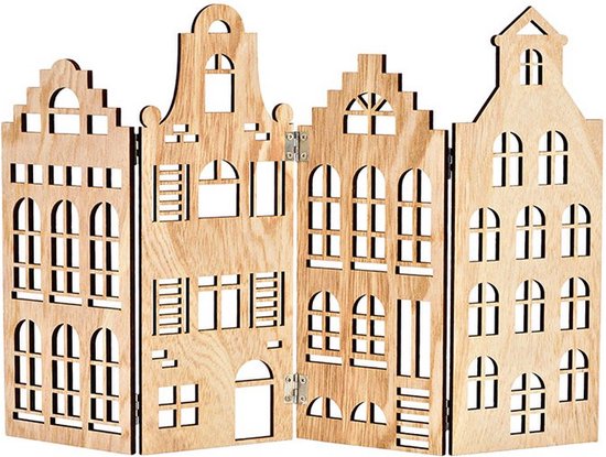 Grachtenpandje - Standaard - Luik - Huisjes - Hout