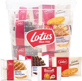 Lotus koekjesmix - Krokante wafels vanille & chocolade, Bretons Botergaletje en Lotus speculoos gevuld vanille - 66 stuks - 738g