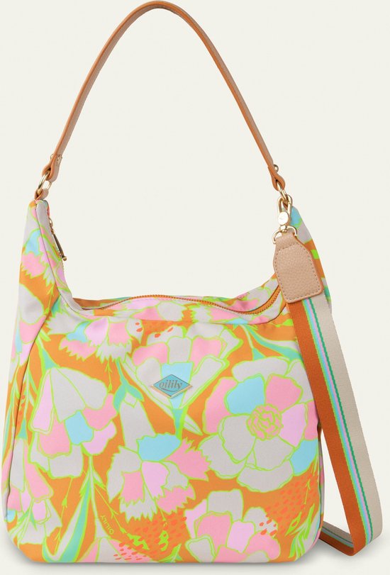 Oilily Sac à main Sac à épaule bandoulière Mary Shoulder Bag Carnation Sudan Brown Multicolore