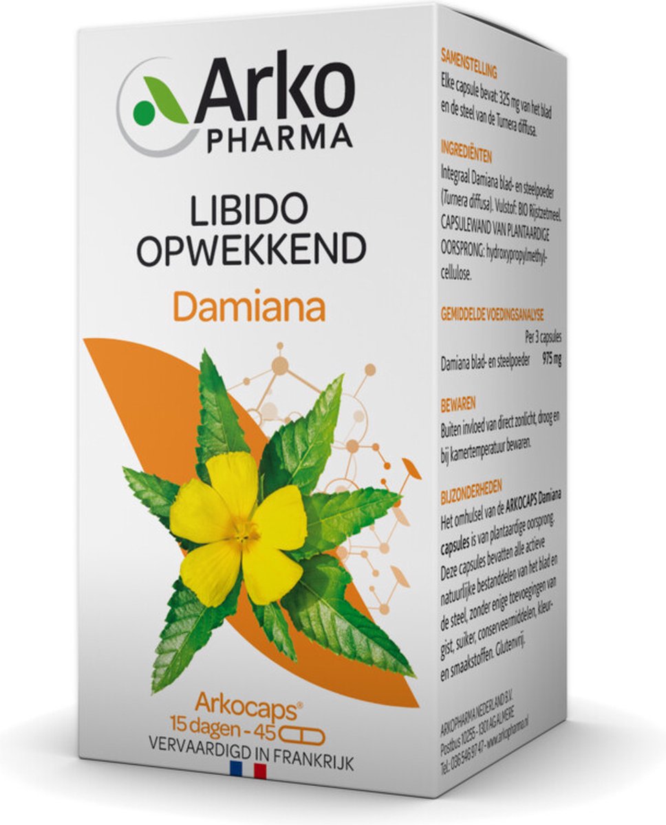 Goedkoopste Arkocaps Damiana - 45 Capsules