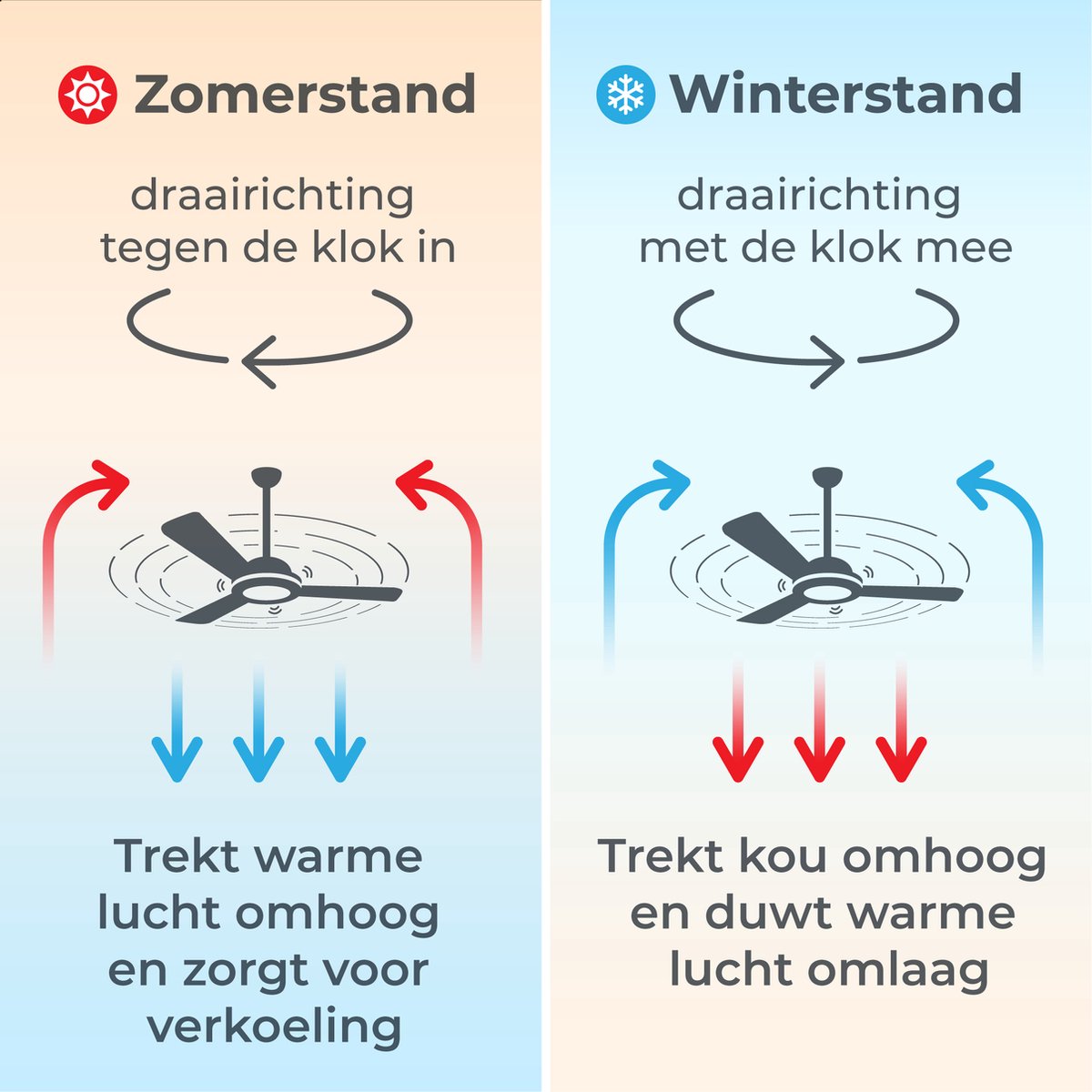 Goedewaere Plafondventilator - Met Afstandsbediening - Zilver - 2 Kleuren Bladen - Met lamp - Fluisterstil - Timer - Ideaal voor slaapkamer - Ventilator plafond - Verlichting - Plafondlamp thumbnail 6