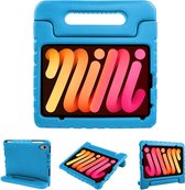 iMoshion Tablet Hoes Kinderen Geschikt voor iPad Mini 6 (2021) - iMoshion Kidsproof Backcover met handvat - Blauw