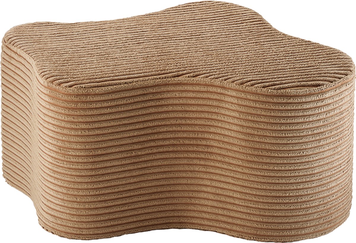 Wigiwama Corduroy Cloud Pouffe / Poef - Ø40x25cm - Toffee