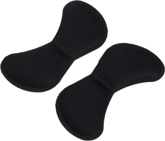 Heel Pads for Shoes Zelfklevende hielkussens, kussens aan de achterkant van de hielbeschermers voorkomen dat een te grote schoen wegglijdt, verbeterd schoencomfort en pasvorm (Color : Black, Size