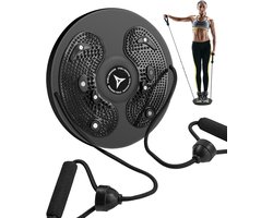 Taill Twist Waist Disc Board - Balansbord voor buik benen billen heupen - Evenwichtstrainer met handgrepen - Thuis fitness oefeningen Balance trainer