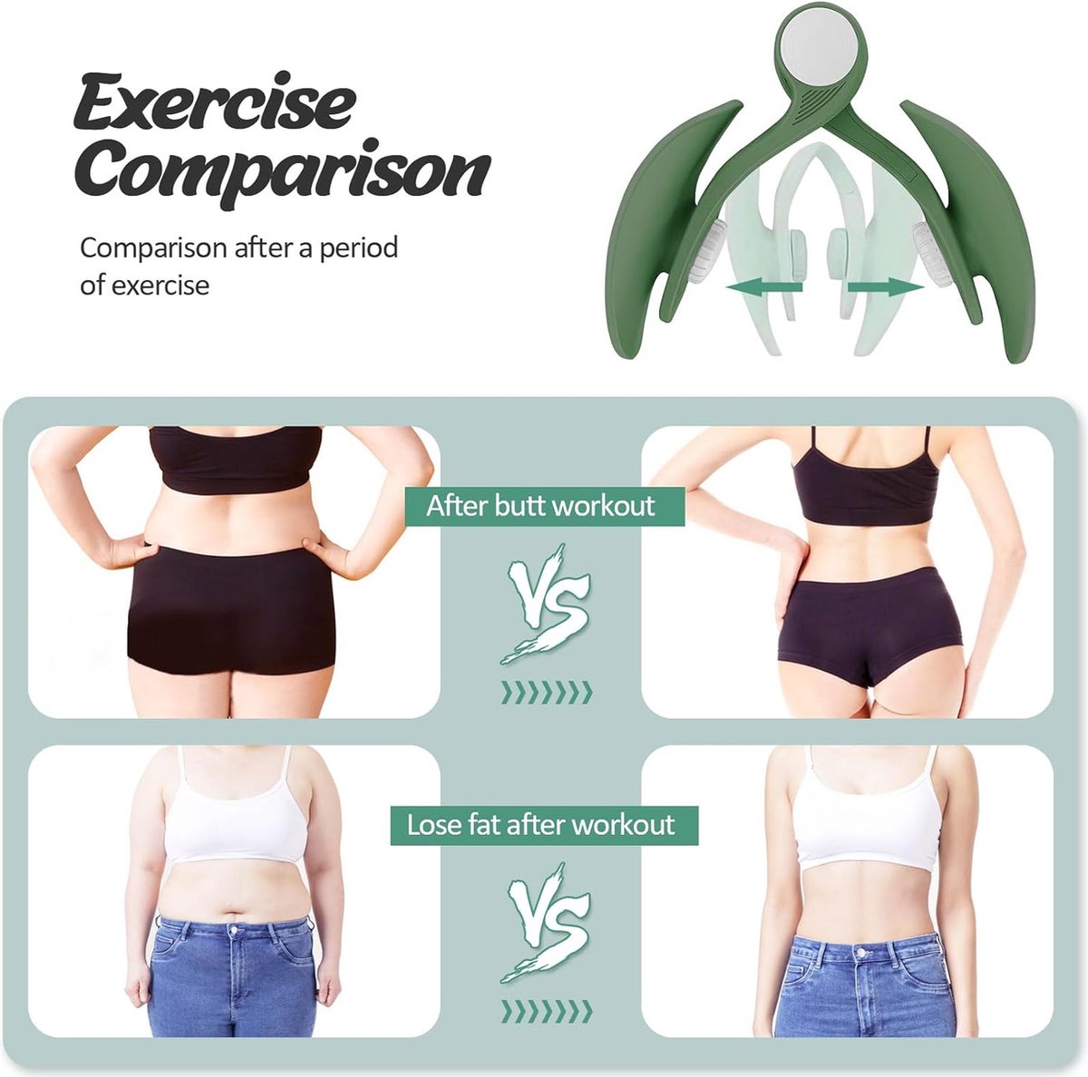 Entraîneur Fessier Et Périnée Pour Femmes - Élastique De Renforcement Musculaire Post-partum Et Galbe Des Hanches (Rose)