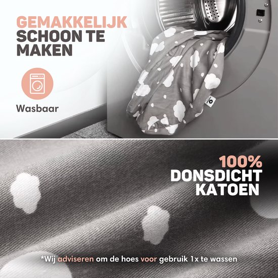 Vulpes Goods® BabyCare - Voedingskussen - Zwangerschapskussen incl. afneembare hoes - 3in1 - Uniek Design van Vulpes Goods® — afbeelding 4