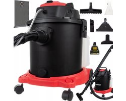 Ariko Industriële Was stofzuiger 1600W - 3 In 1 Tapijtreiniger - 20 Liter - Was & Blaasfunctie - 6 Mondstukken - 5.5 Liter Schoonwater 3.5 Liter Wasmiddelreservoir