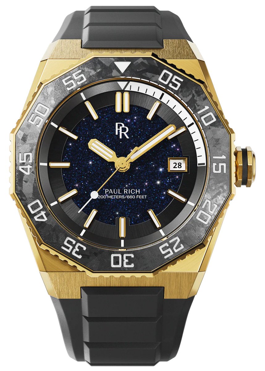 Paul Rich Aquacarbon Pro Imperial Gold DIV06-A automatisch horloge