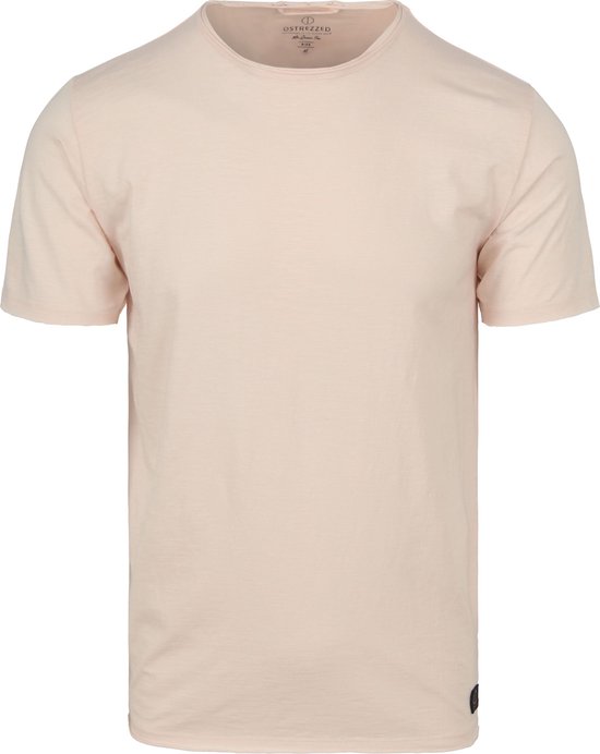 Dstrezzed - Mc Queen T-shirt Melange Lichtroze - Heren - Maat XXL - Modern-fit