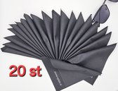 20 zwarte microvezeldoekjes / brillendoekjes / van hoge kwaliteit / zonnebrildoekje / cadeau / doekjes / Aland optiek / zwarte doekje 20 st / zonnebrillen accessoires / brilreiniging / cleaner bril / schoonmaakmiddelen