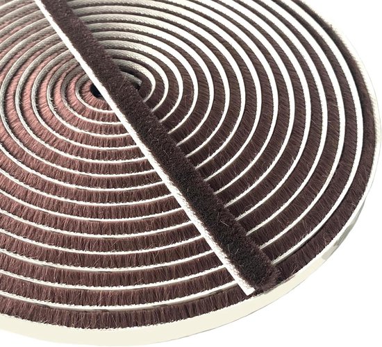 MILEQEE Bürstendichtung Türdichtung Selbstklebend10 m (L) x 9 mm (W) x